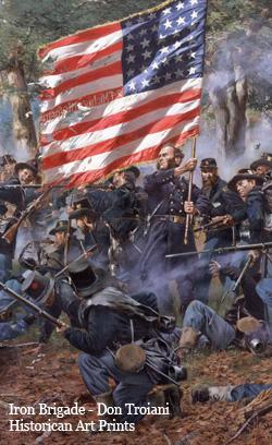 Painting titled "Iron Brigade" by Don Troiani