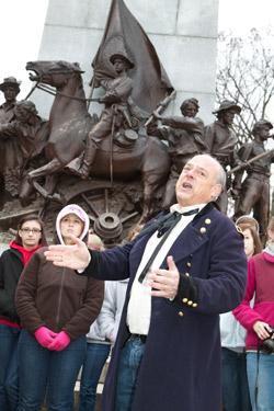 Jim Percoco at the Virginia Monument