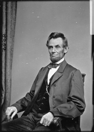 Portrait photograph of Abraham Lincoln