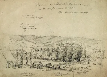 A sketch of advancing troops