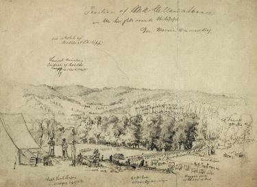 A sketch of advancing troops