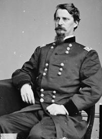 This is a black and white photograph of Winfield Scott Hancock.
